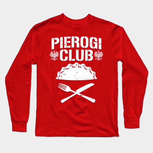 Pierogi Club (Bullet Club Parody) Long Sleeve T-Shirt by Gimmickbydesign